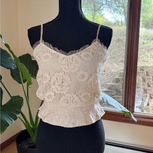 Willow Cream Lace Camisole Top